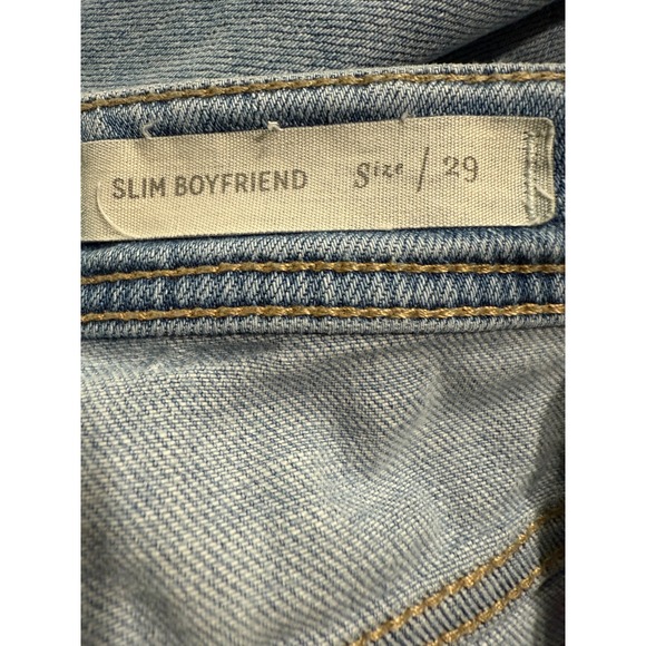 Pilcro and the Letterpress‎ Slim Boyfriend Jeans Wash Size 29 Patched Distressed - Picture 6 of 9